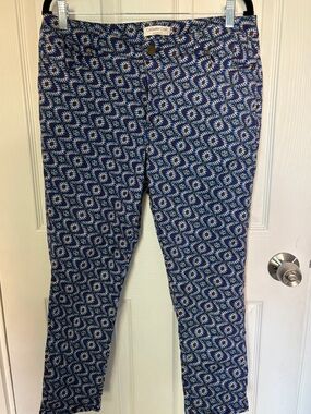 Colderwater Creek Psychedelic Kaleidoscope Pattern Cotton Blend Pants Size 14